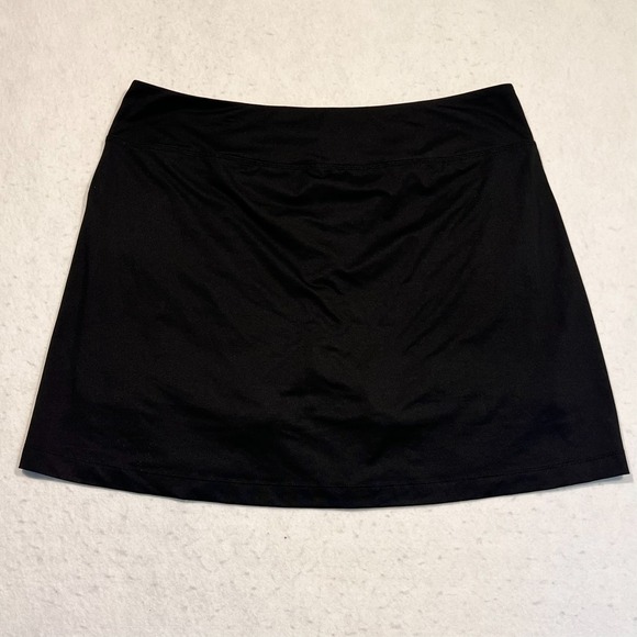 J. Jill Fit Knit Skort Black Tennis Pickleball Golf Active Women's Large - Picture 7 of 7